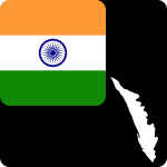 B india flag Kerala diagonal