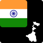 B india flag West Bengal diagonal